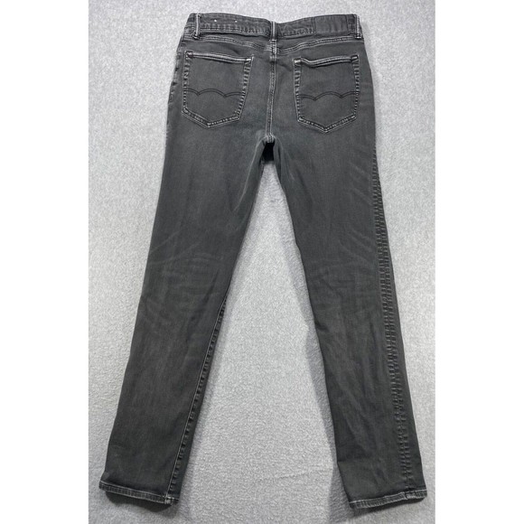 American Eagle Jeans Men 32x33 Gray Next Level Flex Stretch Whiskers Faded Denim - Picture 7 of 14